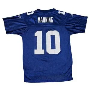 Reebok Shirts Tops Eli Manning New York Giants Authentic Nfl
